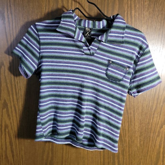 GX Striped Crop Top - Picture 1 of 8
